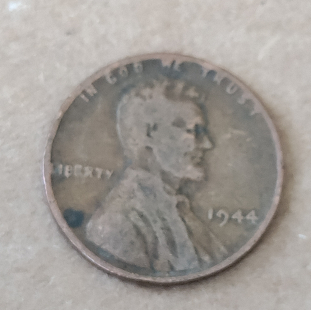 Tools .1944 Wheat Penny Error No Mint Mark ( L ) in Liberty Rim Error Cent Coin
